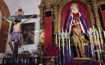 La Cofradía de Ntro Padre Jesús Amarrado a la Columna y la Virgen de la Veracruz celebran cultos esta semana