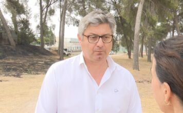 El alcalde explica la afectación del incendio en El Pinar de San Rafael