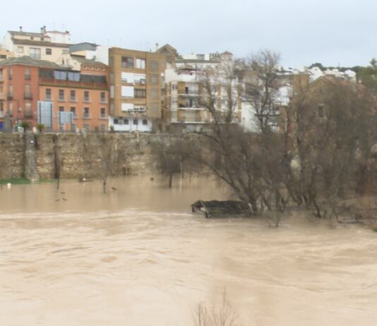 El río Genil una de las dos cuencas más afectadas por las borrascas
