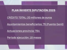 El Plan Diputación Invierte 2026 recalará en Puente Genil