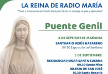 La imagen de la Reina de Radio María visitará Puente Genil del 4 al 6 de septiembre