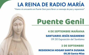 La imagen de la Reina de Radio María visitará Puente Genil del 4 al 6 de septiembre