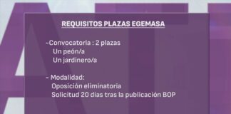 Egemasa pone en curso la convocatoria de dos plazas