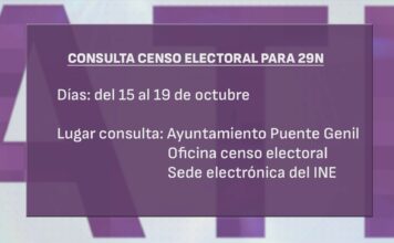 Hasta el 19 de octubre está abierto el plazo para consultar el censo electoral